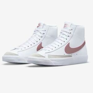 Nike Kids' Grade School Blazer Mid '77 Shoes girls pearl pink and white 3.5 wm 5